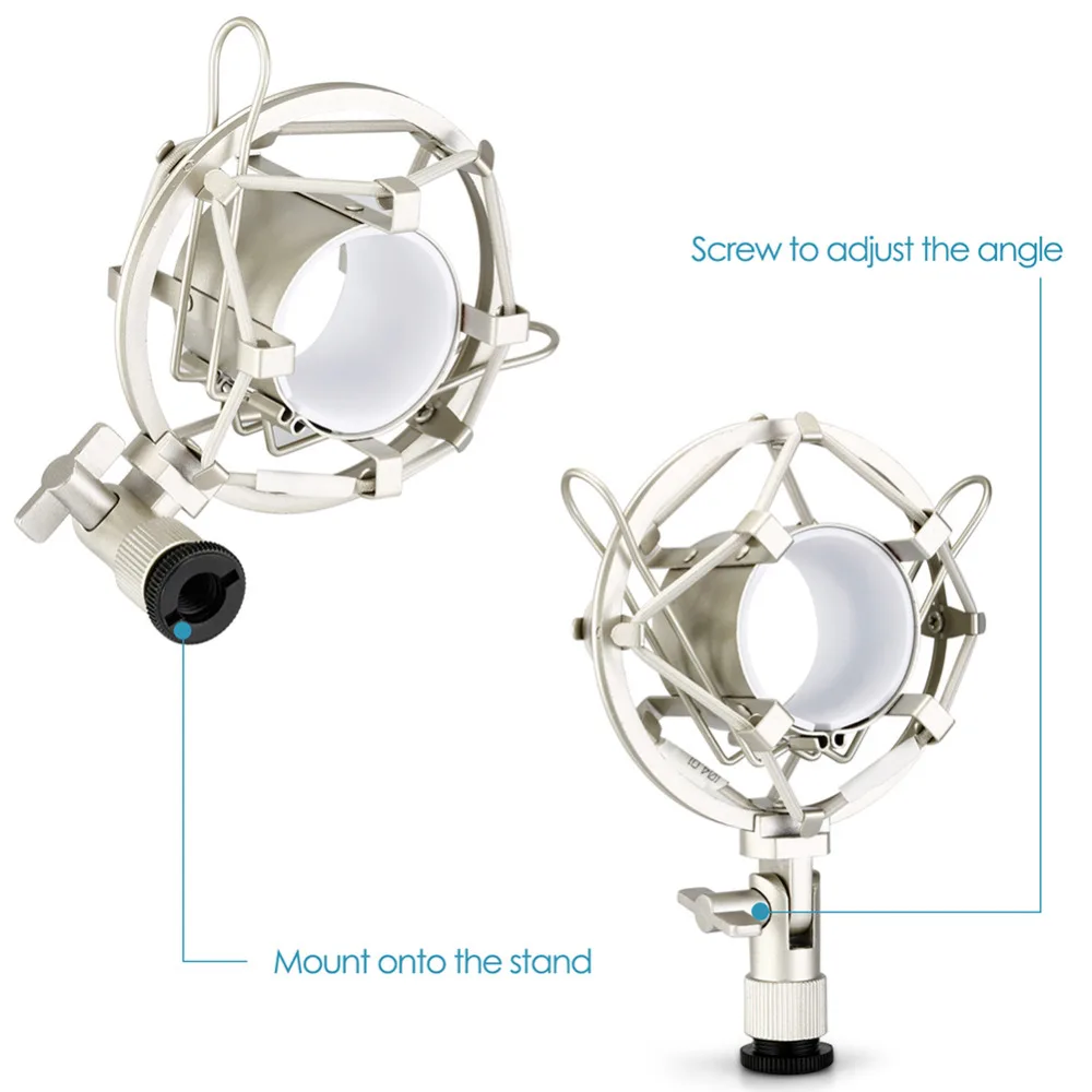 

Neewer NW-700 Condenser Microphone Kit NW-35 Boom Scissor Arm Stand with Shock Mount for Home Studio Recording 48V Power Supply