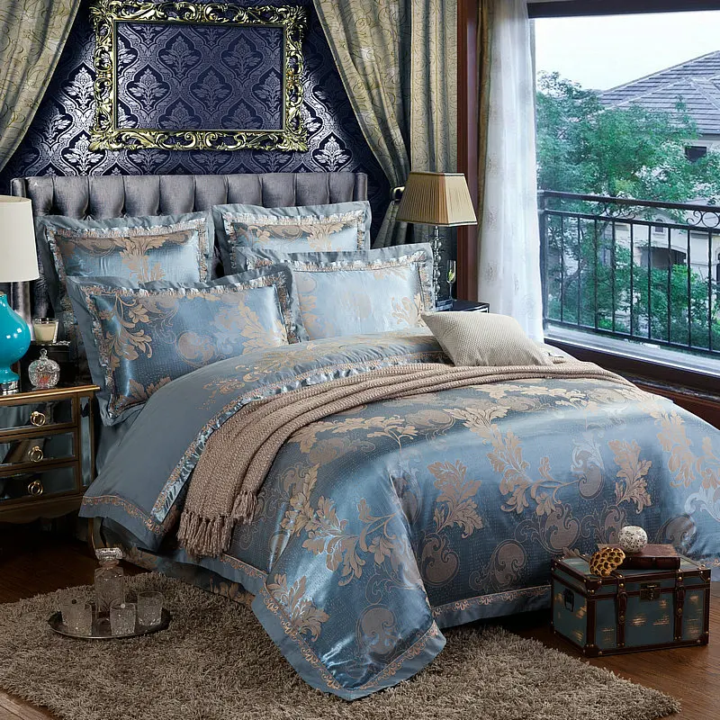 Комплект постельного белья из шелка и сатина 4/6 шт.|bedspreads duvets|king queen sizebedding set king |