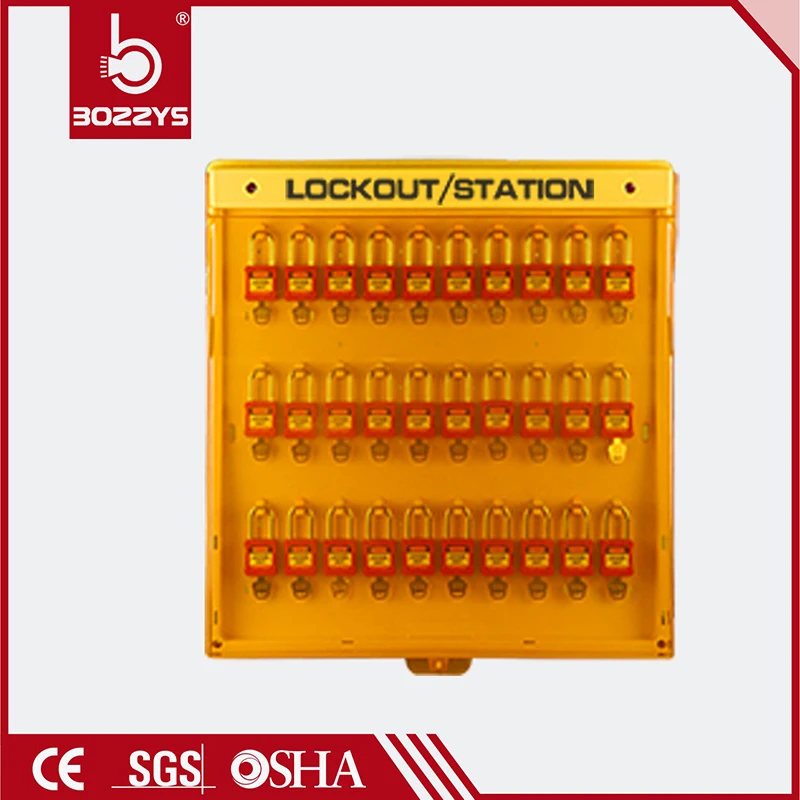 

Lockout station Combined lockset workstation 30 locking positions Can be locked independently Hanging plate for safety lock B202