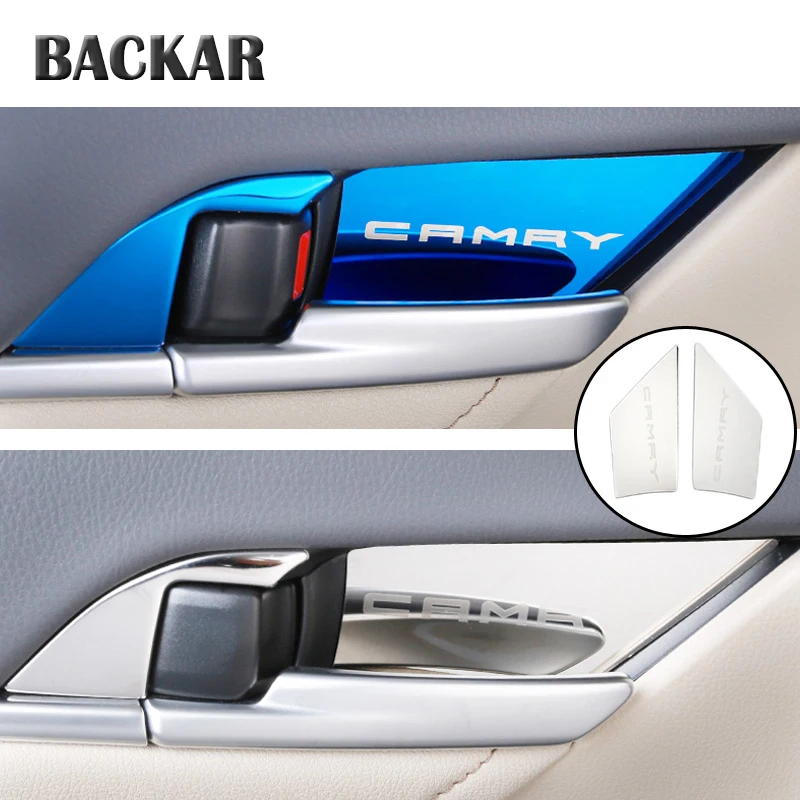 BACKAR автомобильный Стайлинг наклейки из нержавеющей стали для интерьера Toyota Camry