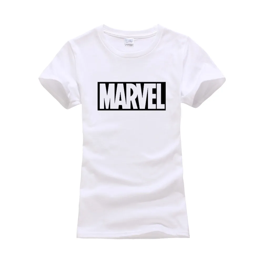 Мода Harajuku Повседневное Для женщин Футболки для женщин в стиле панк-рок Marvel TS Хлопка tumblr футболка Повседневное битник для Famale Топ