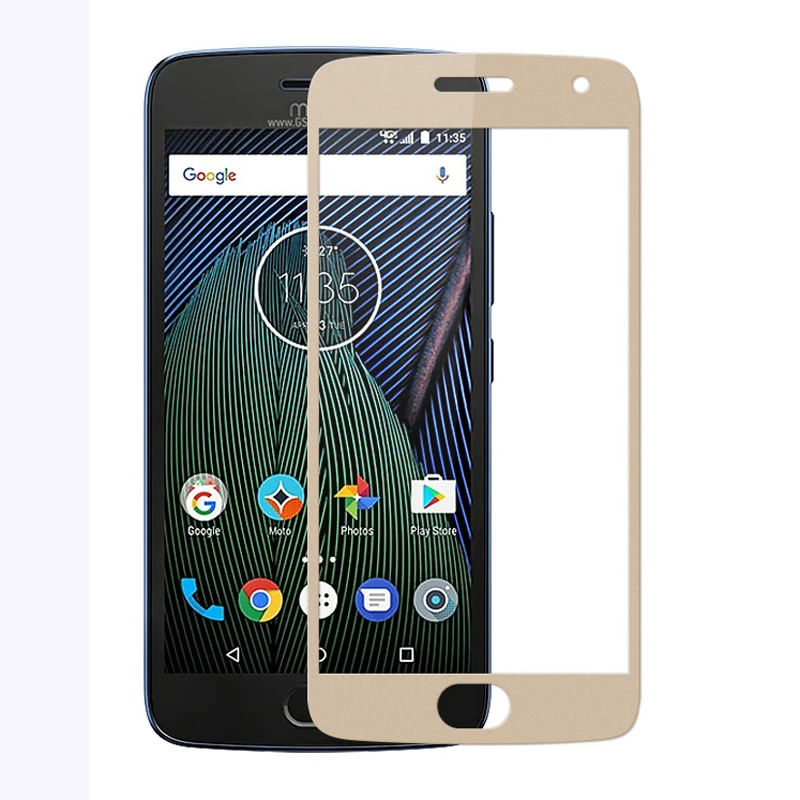 3D Защита экрана для Motorola Moto G5 полное покрытие 9H защитная пленка Закаленное стекло