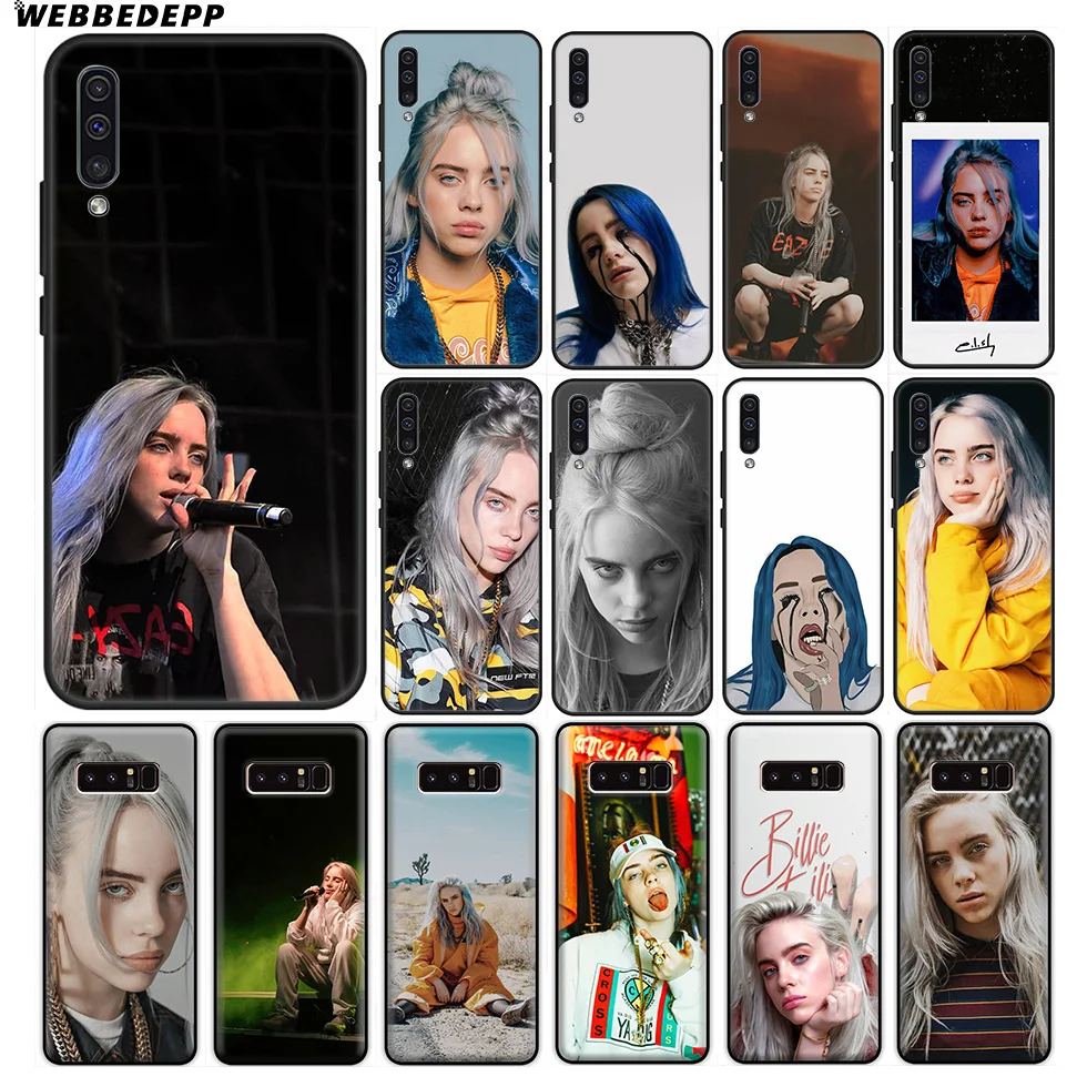 Billie Eilish мягкий чехол для samsung Galaxy A10 A30 A40 A50 A60 A70 M10 M20 M30 M40 для samsung Note 8, 9, 10, плюс