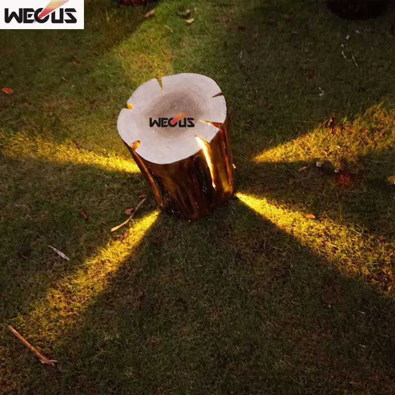 Наружная светящаяся лампа для дерева пень декоративная моделирующая лужайки