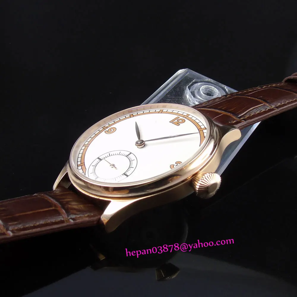 Стерильные мужские часы P188 простой набор из нержавеющей стали 44 мм с розами и