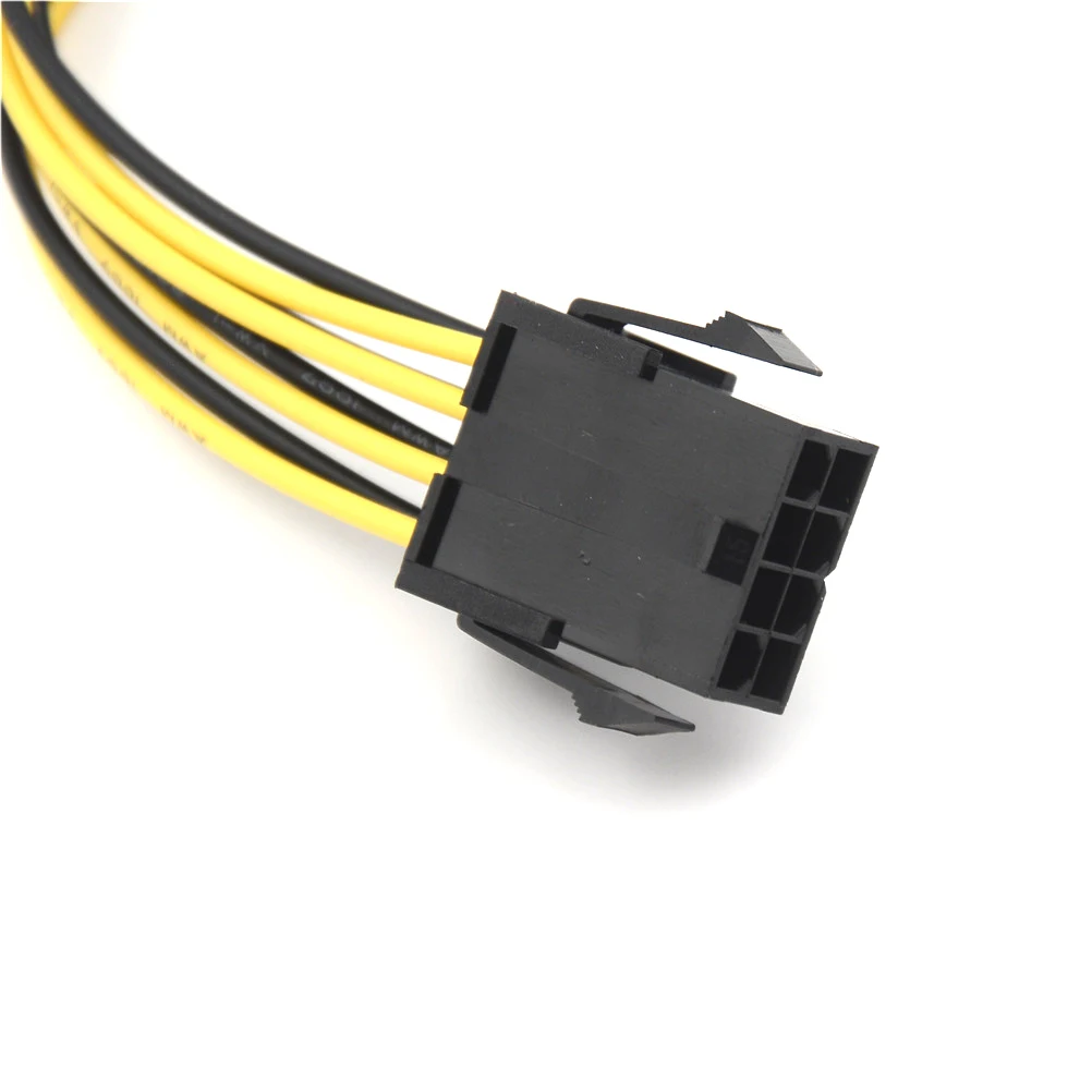 8 Pin 20 см папа к женскому удлинитель питания компьютерная видеокарта ATX EPS кабели