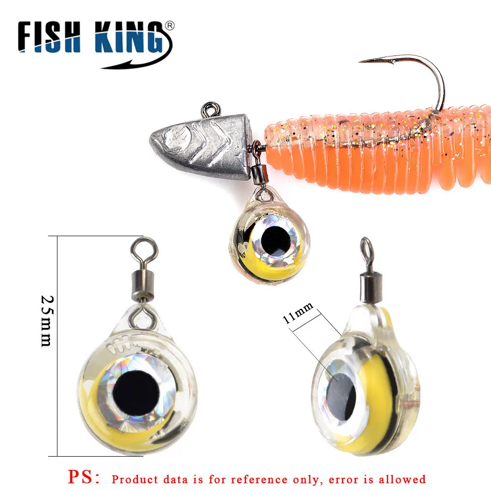 Ночной светильник FISH KING, мини-светодиодный подводный ночной рыболовный светильник, приманка для привлечения рыбы, светодиодный подводный светильник
