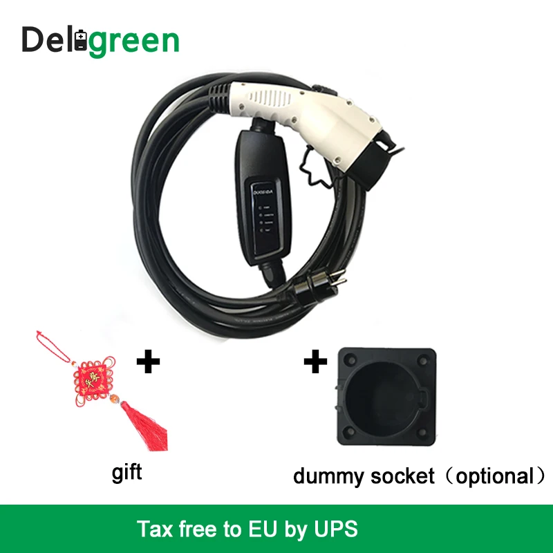 Зарядное устройство Duosida Level 2 EV 16A Type1 EVSE Электрический Автомобильный контроллер