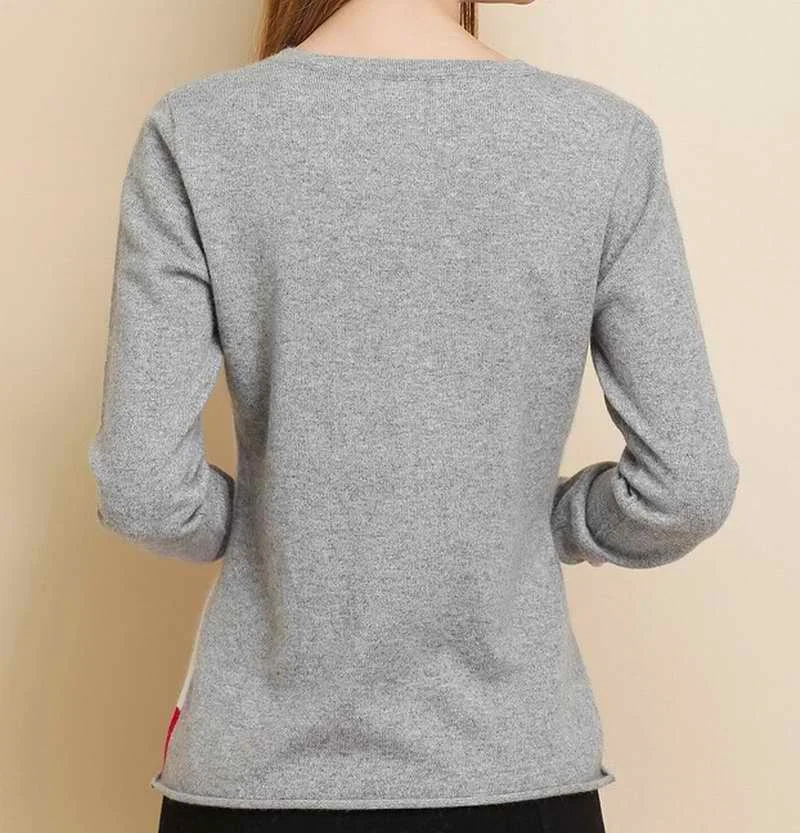 Лидер продаж 2019 кашемировый свитер с длинными рукавами шерстяной короткий