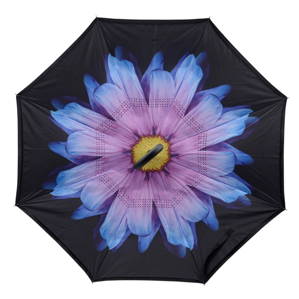 Новый зонтик обратный Высокое качество двойной Слои складной Ветрозащитный