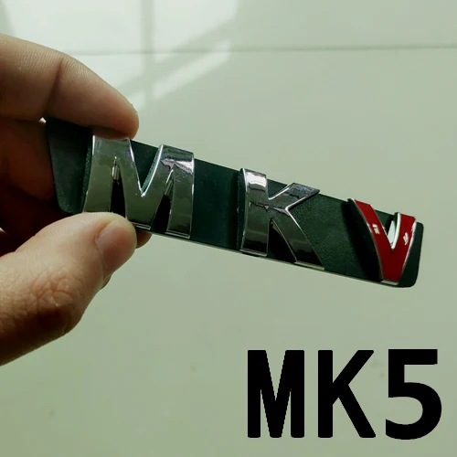 MK5 MK3 4 5 6 7 украшение на голову автомобиля передняя решетка значок эмблема для Jetta Golf 4 5 MK4 сотовый передний гриль авто аксессуары - Цвет: MK5