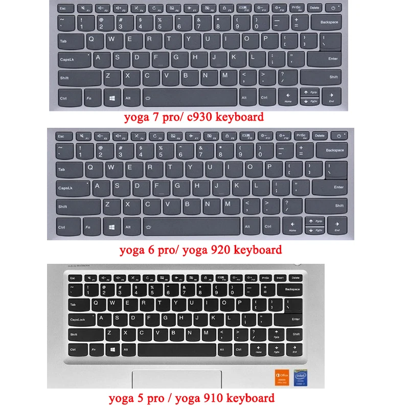 Моющийся чехол для клавиатуры ноутбука Lenovo Yoga 7 Pro 5 6 13 9 C930 920 910 Силиконовая