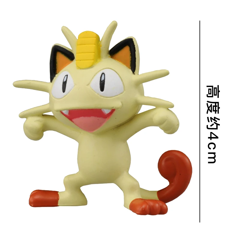 Takara Tomy Pokemon monклей-EX Sun Moon 4 см Коллекционная мини-игрушка фигурка Meowth новая в
