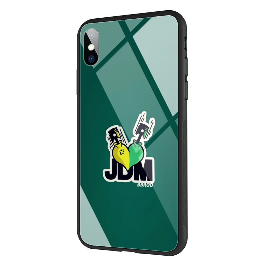 Lavaza Eat Sleep JDM Tempered glass TPU Case for iPhone XS Max XR X 8 7 6 6S Plus 5 5S SE | Мобильные телефоны и