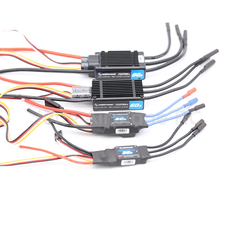 Лидер продаж Hobbywing FlyFun V5 30A 40A 60A 80A регулятор скорости бесщеточный ESC 2-6S Lipo с функцией DEO