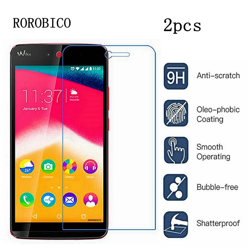 ROROBICO 2 шт закаленное стекло для Wiko Rainbow UP Jam Jerry Robby Jimmy Highway Pure Tommy Sunny Birdy Fever 4G защита