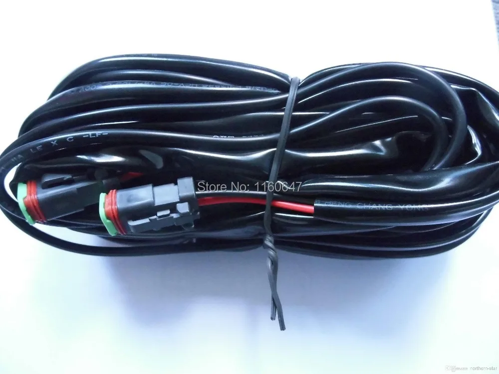 2 М Расширенный Переключатель Реле Жгута Проводов Кабель для LED Свет работы Бар HID