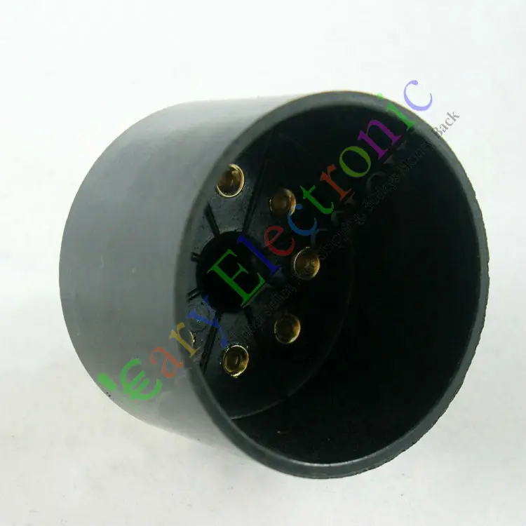 Оптовая и розничная продажа 8 шт. золотистый 8pin бакелитовый трубчатый патрон база