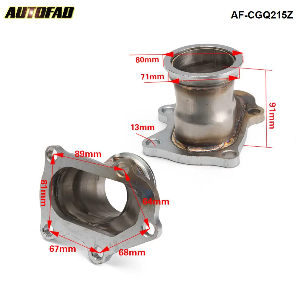 TD04 5 болт турбины корпус даунтруба разряда до 2 &quotV band для Subaru AF CGQ215Z|4 bolt downpipe|v-band 2.5