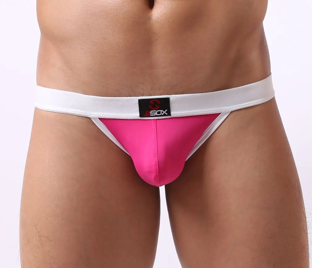 Джоки JJSOX мужские с карманом для пениса пикантное нижнее белье бандаж джоки