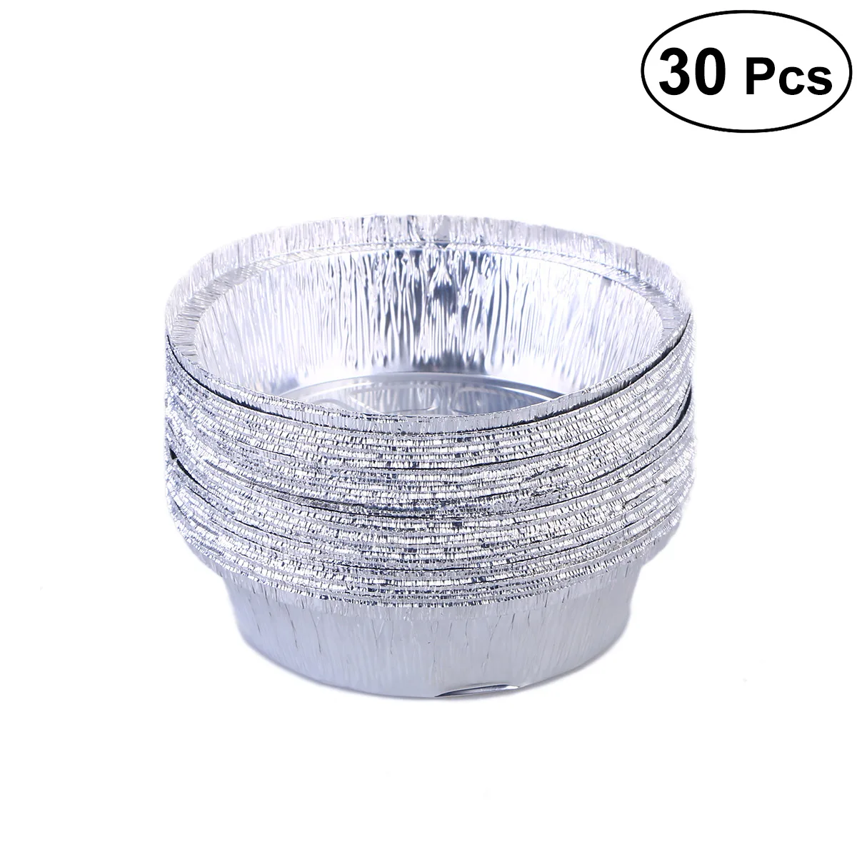 30PCS Круглый Форма одноразовый Ланчбокс, легкие, прочные, форма из алюминиевой фольги кастрюли и сковородки для МЯСНЫЕ ЗАКУСКИ питание для приготовления торта 6 дюймов 10/30/50 шт - Количество штук: 30PCS