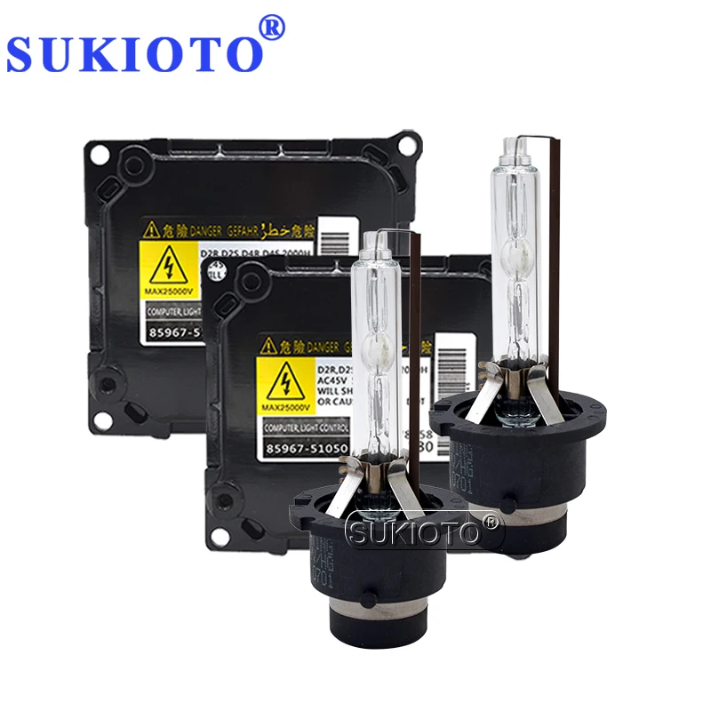 Оригинальный Автомобильный балласт для фар SUKIOTO 35 Вт D2S Xenon D4S Yeaky HID набор ламп 4500K