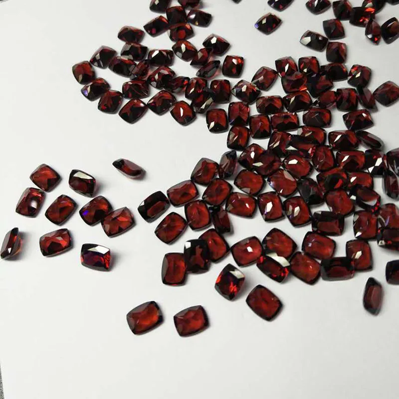 Tbj натуральный с гранатом Мозамбик cushion7 * 9 мм ard 2.53ct для 925 серебро крепление
