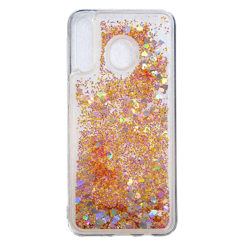 FLYKYLIN Блестящий с жидкостью чехол для Samsung Galaxy M30 M20 M10 A10 A20 A30 A40 A50 A70 A520 A9 A7 2018 Мягкий
