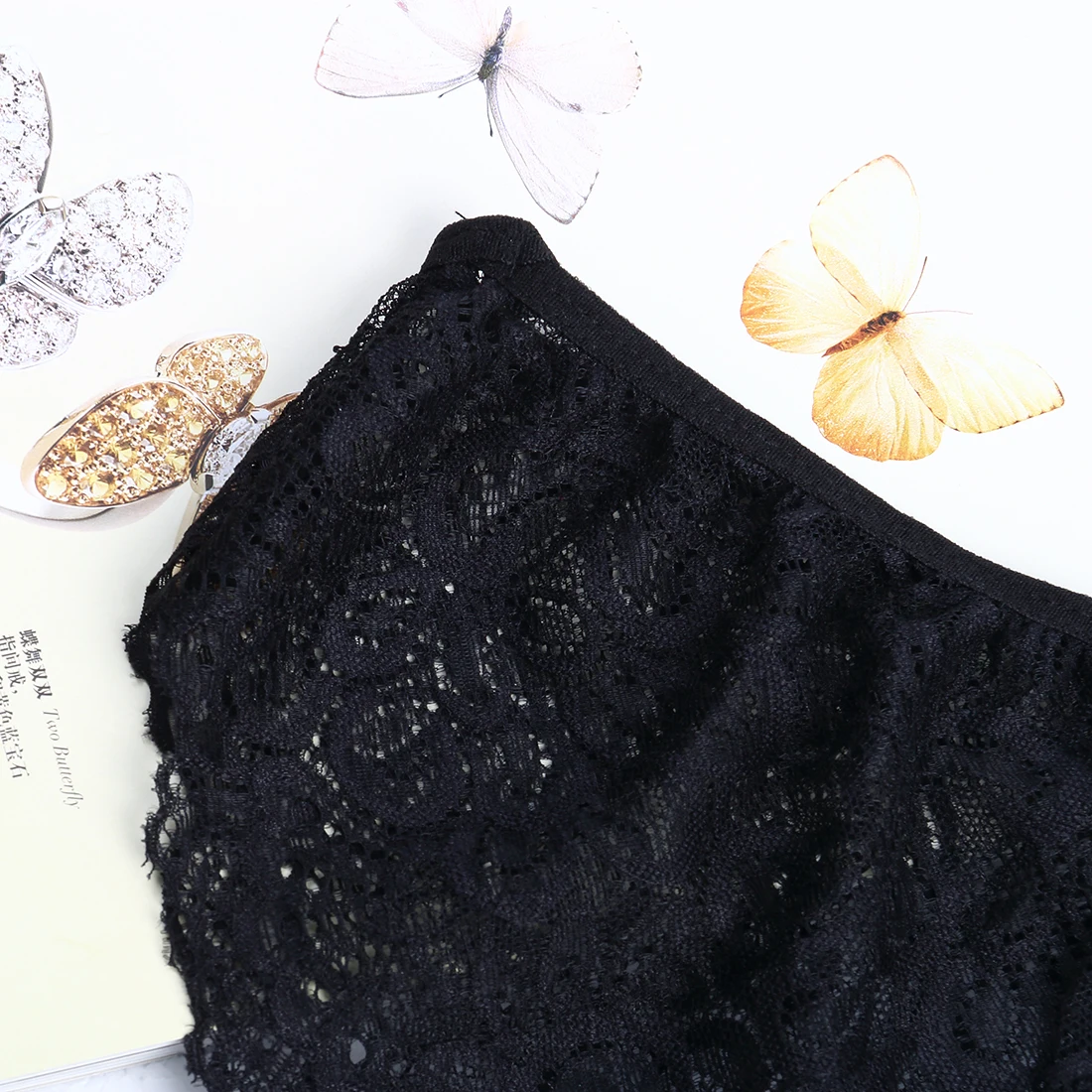 2017 женские кружевные комплекты нижнего белья с открытыми плечами черные топы