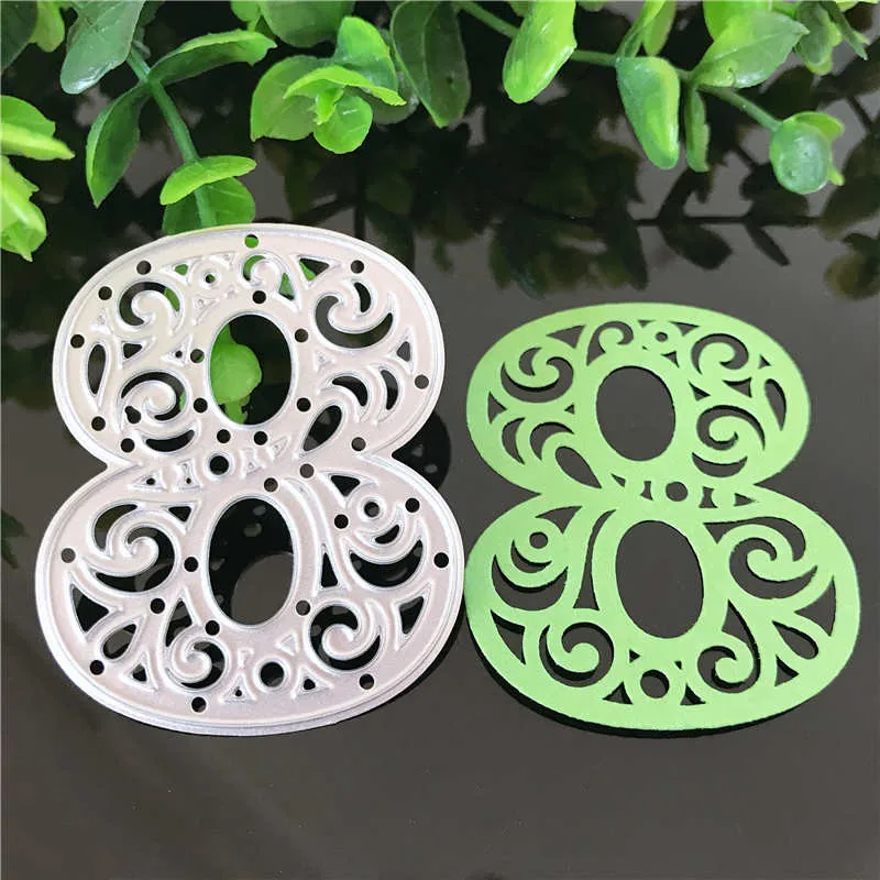 Arabic numerals Hollow Numbers Metal Cutting Dies Stencils For Scrapbooking Decorative Embossing Suit Paper Cards Die Cutting|Вырубные