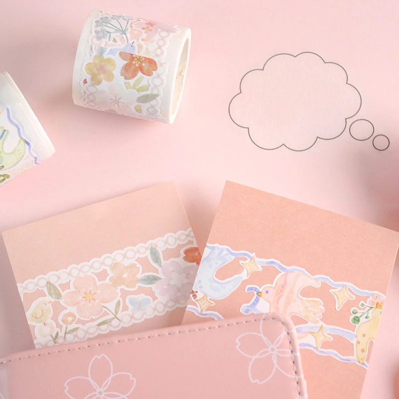 Mohamm Flower Blossom серия Kawaii цвет Васи маскирующая лента выпуск бумажных наклеек Скрапбукинг Канцелярские Декоративные ленты