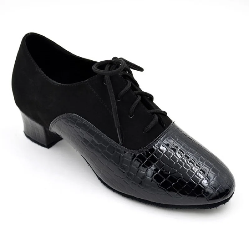 Черный нубук из лакированной кожи размеры 4 5 13 Zapatos De Baile каблук высотой см