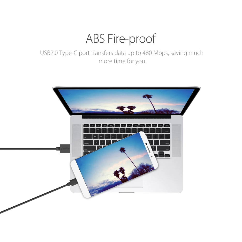 Кабель ORICO usb type-C для huawei mate 20, кабель для мобильного телефона, кабель USB C type C, шнур для зарядки и передачи данных для Xiaomi Mi9 Redmi Note 7