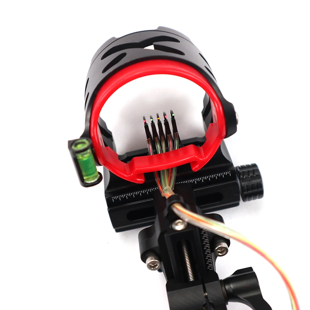 AXT X 5 pin лук прицел составной микро-регулировка 2 ''HD волокна гвардии Micro LED |