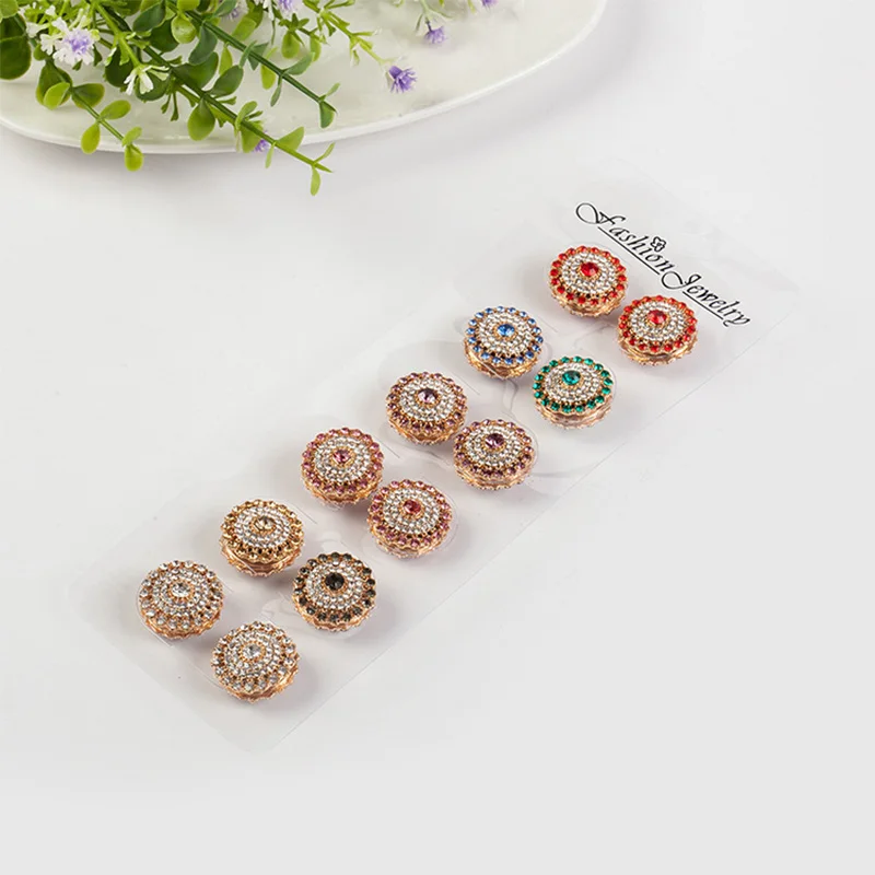 Оптовая продажа 12 шт. роскошная брошь из горного хрусталя с цветком и вуалью