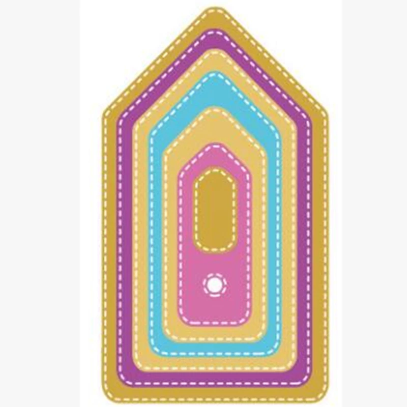 YINISE металлические режущие штампы для трафареты скрапбукинга набор тегов DIY резки