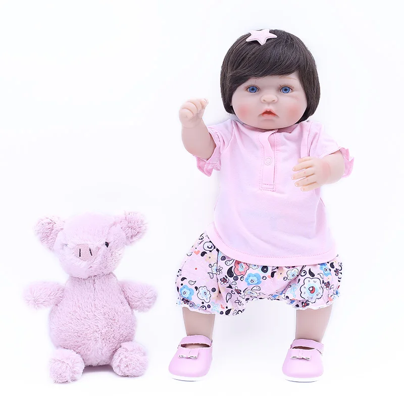 

OtardDolls Cute Baby bebe Reborn Doll Soft Lifelike boneca reborn Girls Early Educational Toy Birthday Gifts For Child Bedtime