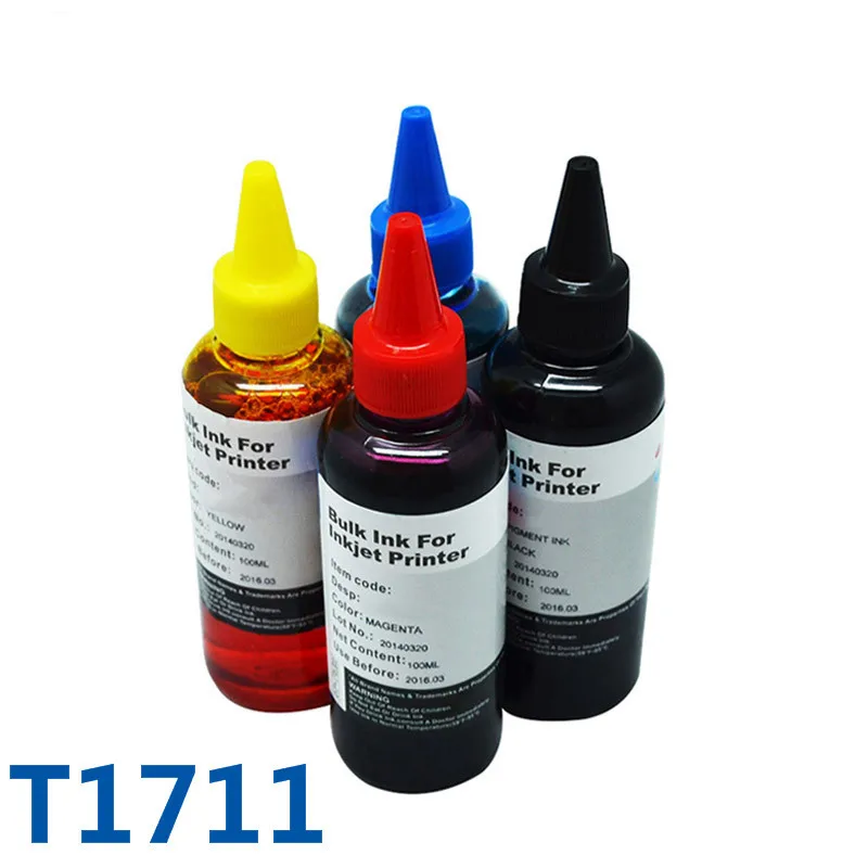 T1711 Refillable Cartridge Dye Refill Ink For Printer Epson Expression Home XP-103/XP-203/XP-207/XP-313/XP-413 | Компьютеры и офис