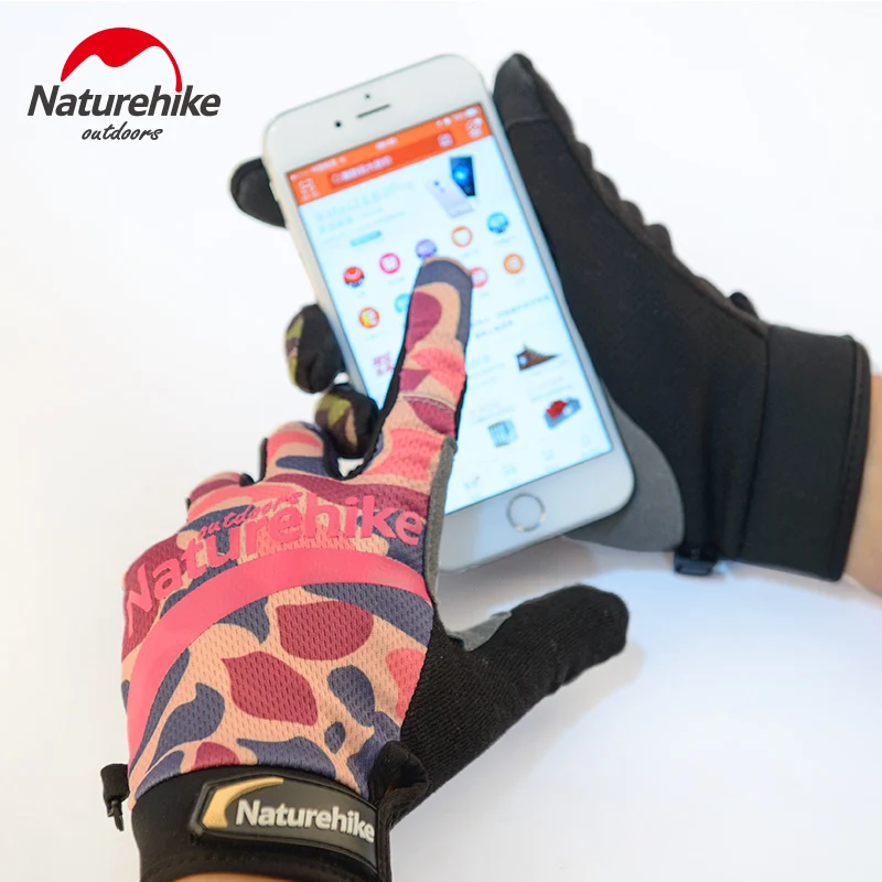 NatureHike тонкие велосипедные перчатки с сенсорным экраном гелевые MTB шоссейные