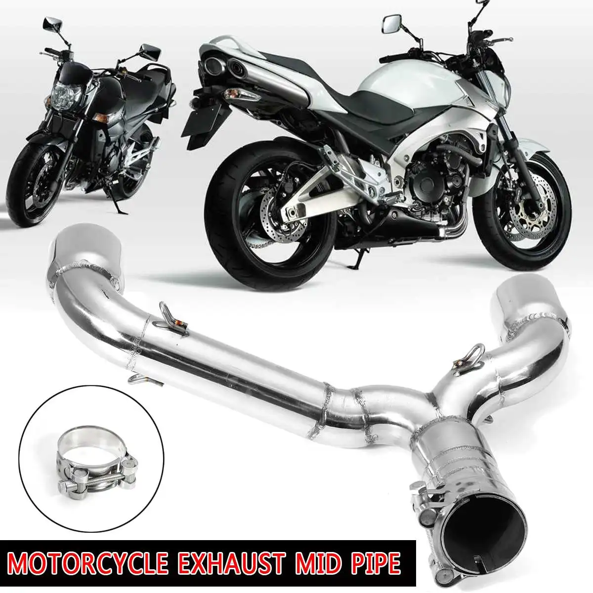 Для Suzuki GSR400 GSR600 BK400 600 мотоцикл выхлопной трубы из нержавеющей стали глушитель Соединительный адаптер глушитель