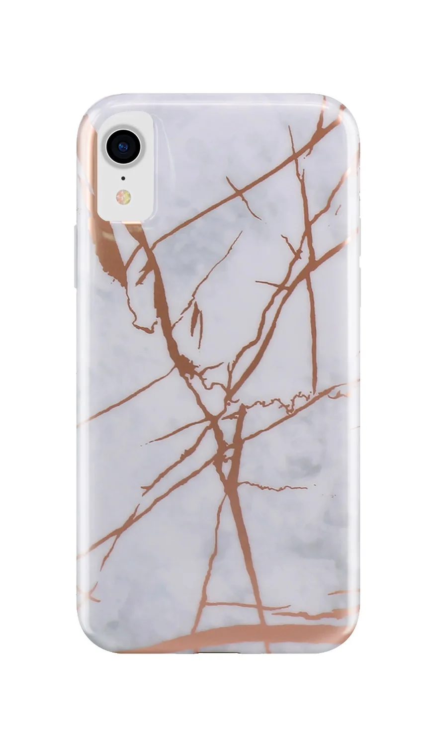 Полная защита Мягкий ТПУ HOLO хром мраморный чехол для iPhone XS XR Max задняя крышка |