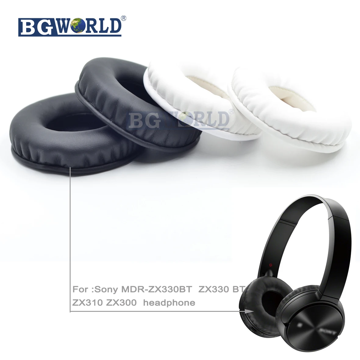 Накладки для ушей BGWORLD пенопластовая Подушка Sony MDR ZX330BT ZX330 BT ZX310 ZX300 губка