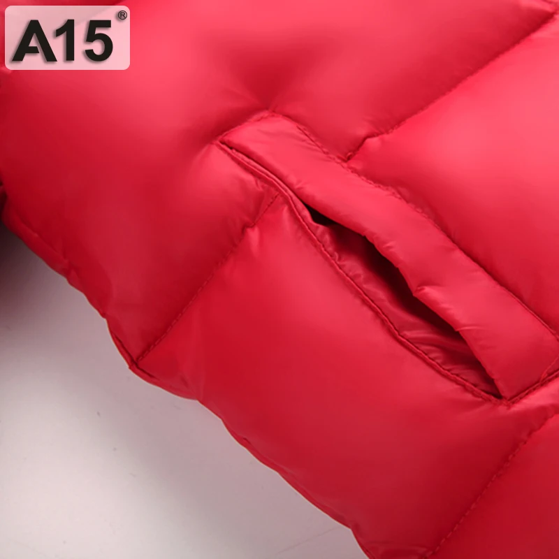 A15 брендовые зимние куртки для девочек с мехом маленьких мальчиков большим