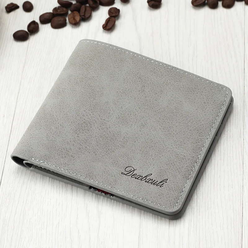 Модный повседневный мужской кошелек складной из искусственной кожи мужские