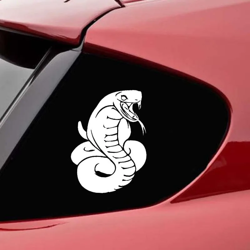 YJZT 10.5CM*14.6CM Original Cobra Snake Minimalist Cool Artistic Vinyl Decal Car Sticker Black/Silver C19-1044 | Автомобили и