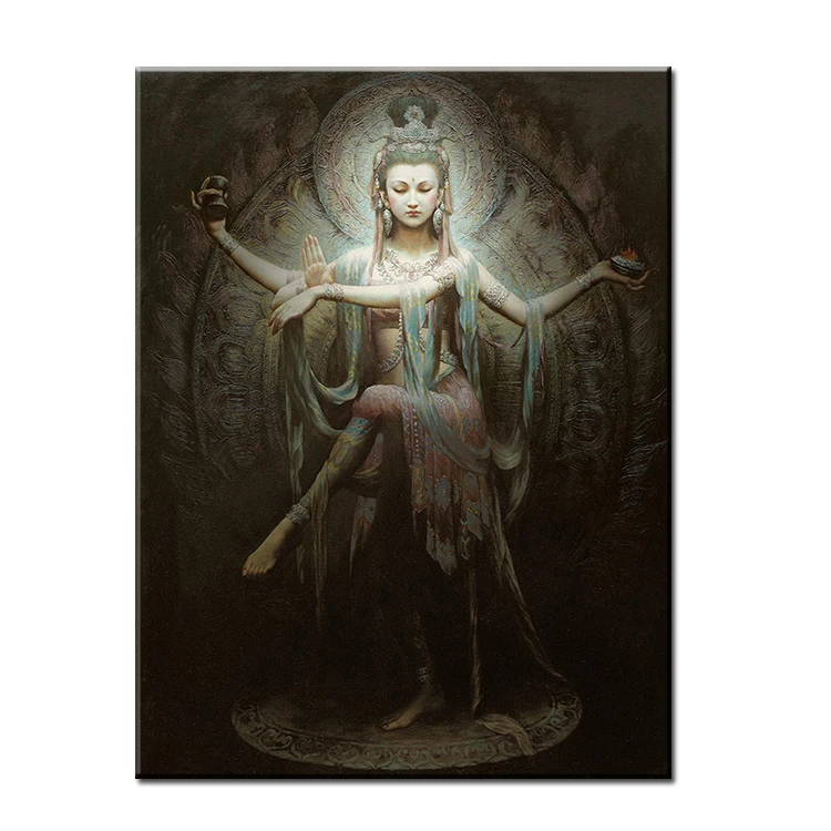 

No Framed Oil Painting Wall Art Religion Buddha Picture Wall Painting Print On Canvas For Home Decor Oil Painting Wall Arts