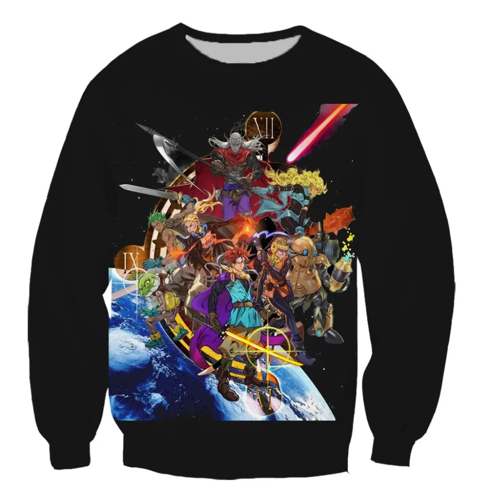 Chrono Trigger men women pullover sweatshirts plain sweatshirt 3D printed cool streetstyle | Мужская одежда