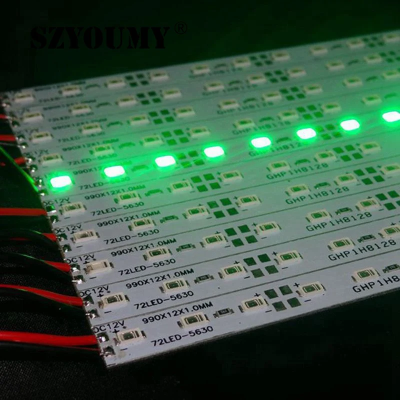 SZYOUMY 50 шт./лот см 36 светодиодов 5630 SMD неводостойкая жесткая полоса для шкафа чисто