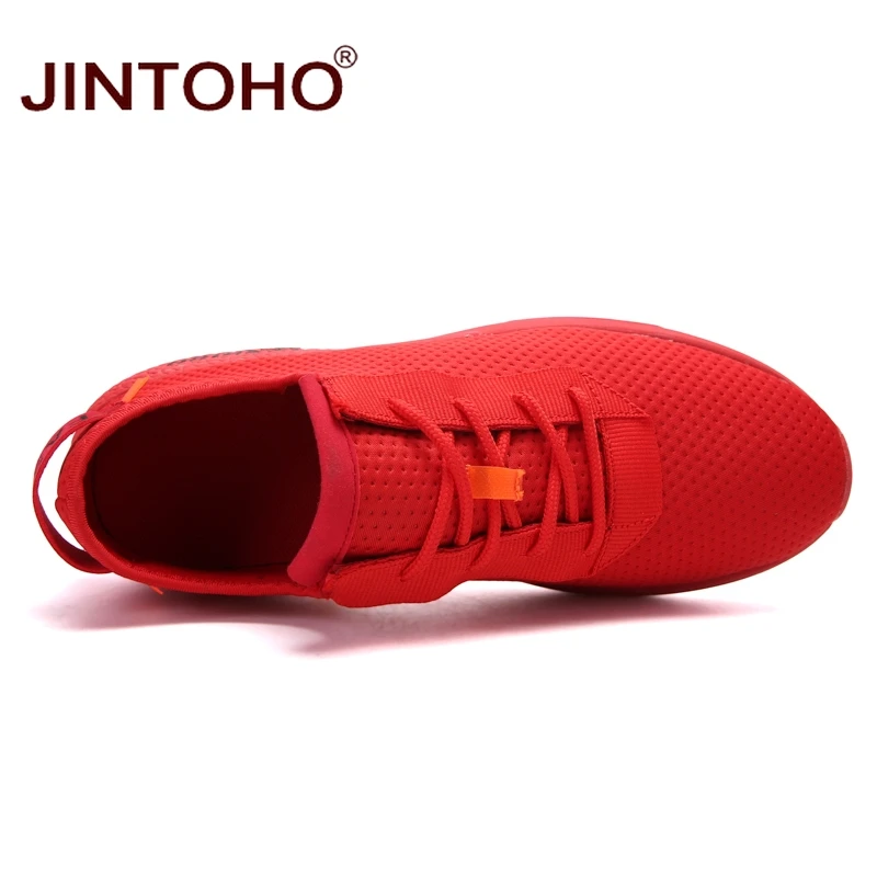 JINTOHO/Мужская удобная обувь для взрослых; модные мужские кроссовки; дышащая повседневная обувь для мужчин; дешевая мужская повседневная обувь из сетчатого материала