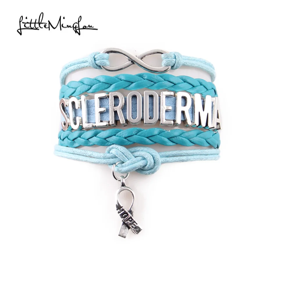 

Маленький Браслет MingLou Infinity hope склеродерма лента Очаровательная кожаная обмотка мужские браслеты и браслеты для женщин ювелирные изделия